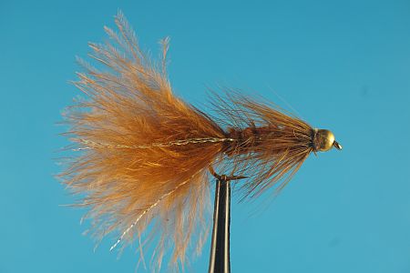 Woolly Bugger Bead Head Brown 1000vliegen