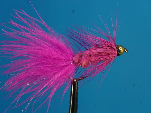 Woolly Bugger Bead Head Pink 1000vliegen.nl