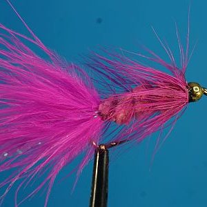 Woolly Bugger Bead Head Pink 1000vliegen.nl