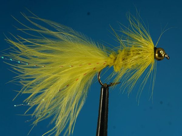 Woolly Bugger Bead Head Yellow 1000vliegen.nl