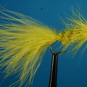 Woolly Bugger Bead Head Yellow 1000vliegen.nl